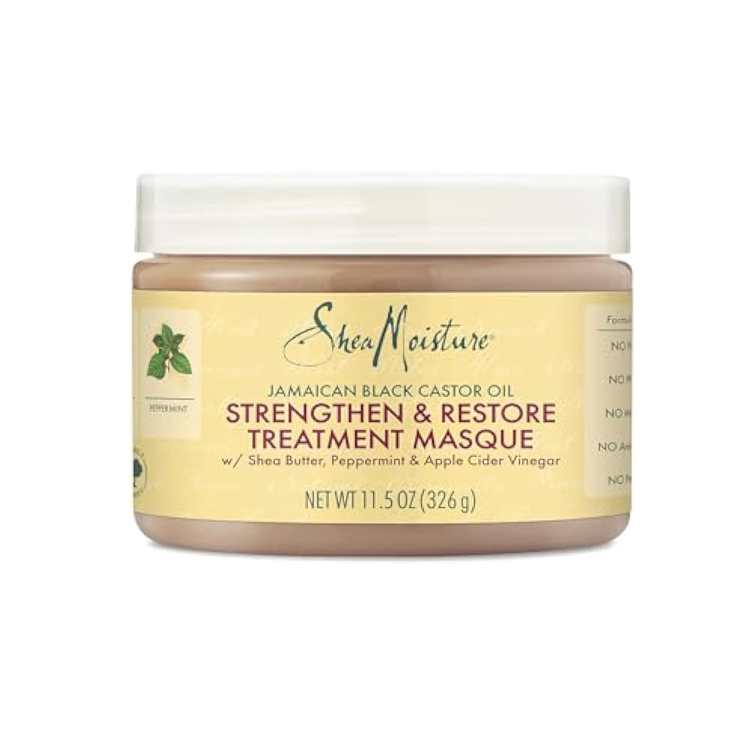 Shea Moisture Jamaican Black Castor Oil Hair Mask - 12oz Deep Conditioning Treatment for Dry, Damaged Hair - Strengthen & Restore Hair Growth with Natural Ingredients - Perfect for Curly, Coily & Natural Hair Types