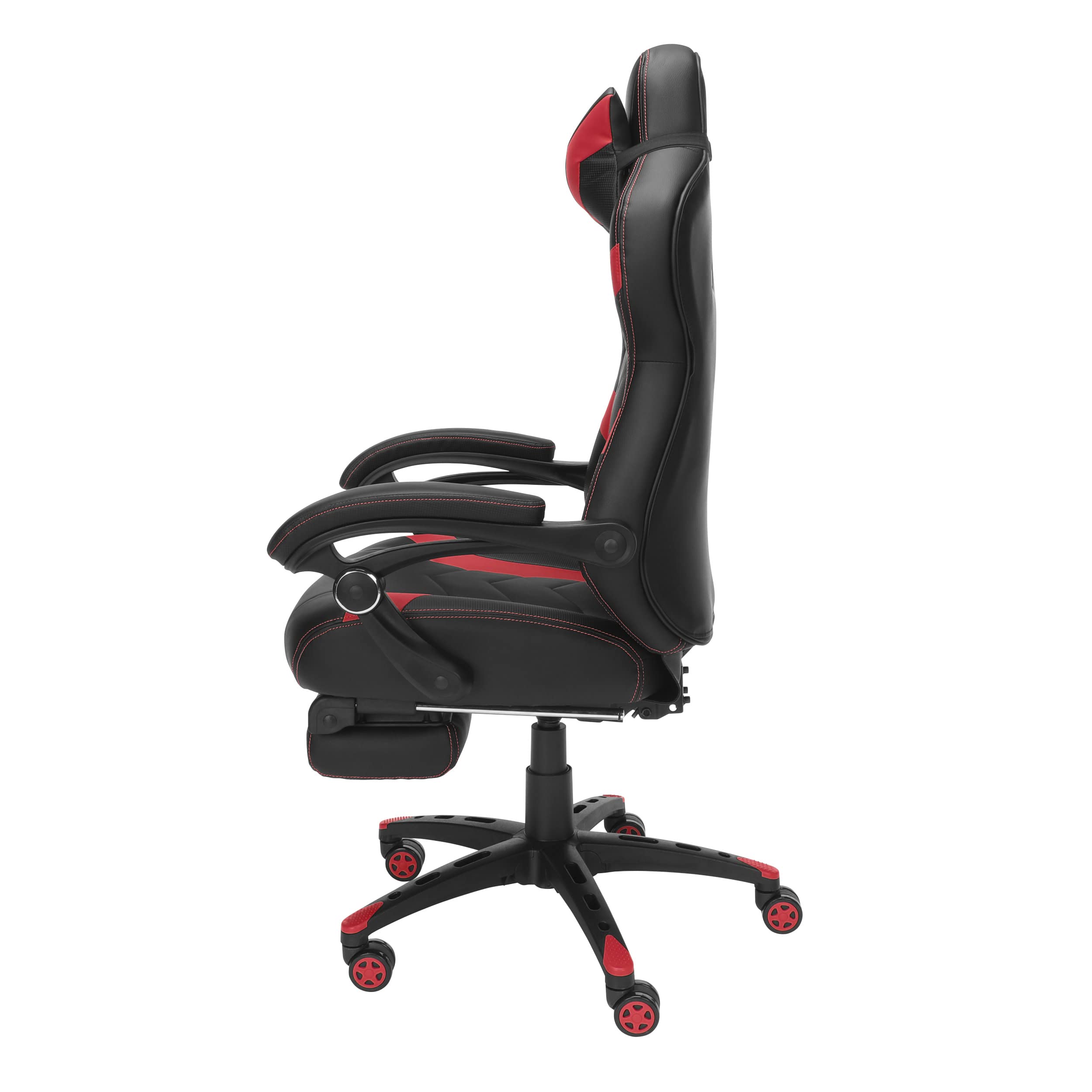 RESPAWN 110 Pro Ergonomic Gaming Chair with Adjustable Footrest & Headrest - Reclining Computer Desk Chair for Adults - Perfect for PC Gaming, Office Work & Home Entertainment (Red)