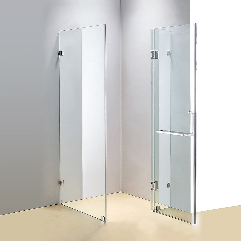 Frameless 10mm Glass Shower Screen 43.3
