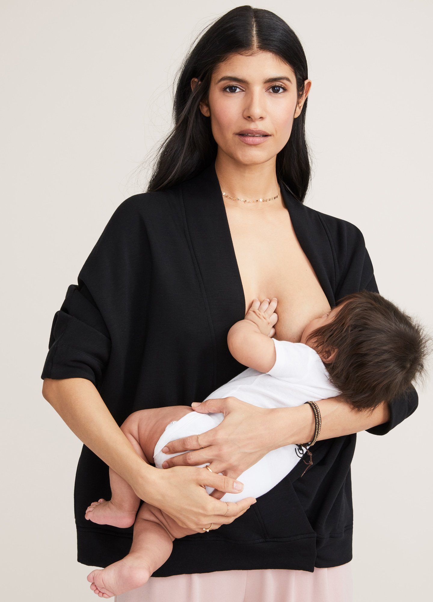 Comfy Nursing Sweatshirt for New Moms - Soft Maternity Pullover for Breastfeeding & Pumping - Perfect for Hospital, Home & Outings