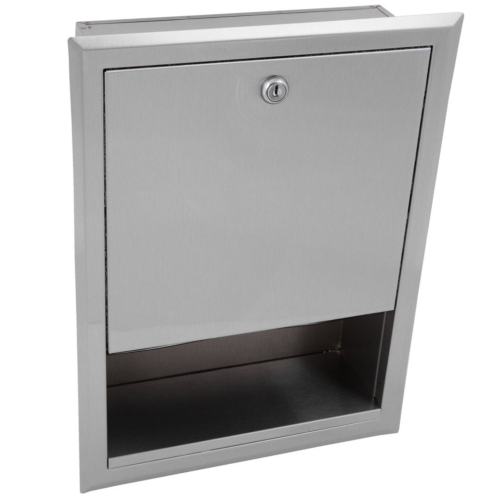Bobrick B359 ClassicSeries Recessed Paper Towel Dispenser - Satin Finish for Restrooms, Kitchens & Commercial Use