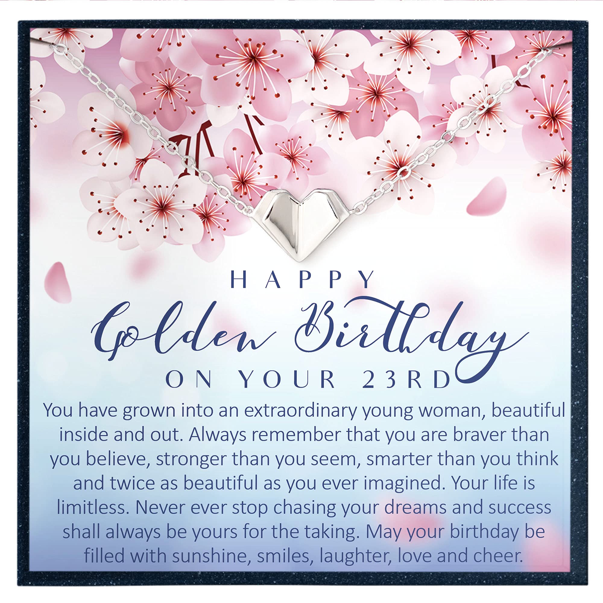 23rd Birthday Gift for Women - Heart Bracelet Jewelry for 23 Year Old Girl | Birthday Present for Her, Bday Gift Ideas | Perfect for Parties, Celebrations & Special Moments