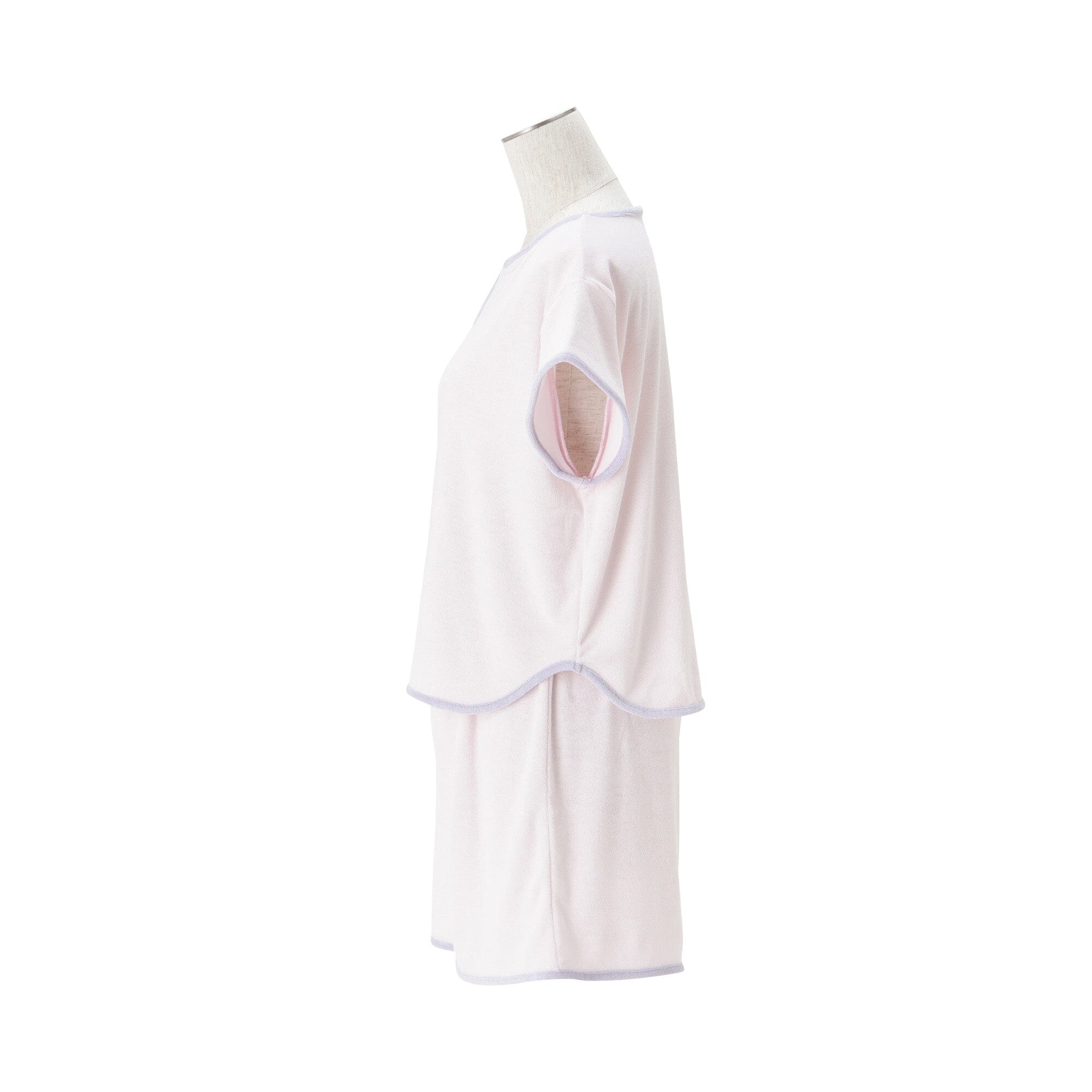 Soft & Breathable Cool Touch Pile Pajamas for Women - Light Pink | Cozy Sleepwear for Winter Nights & Lounging at Home
