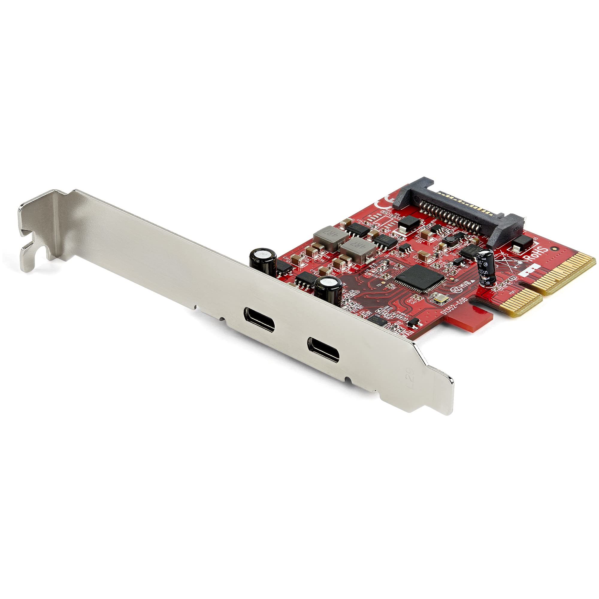 StarTech PCIe USB 3.1 Expansion Card with 2X USB-C Ports - 10Gbps SuperSpeed+ (ASM3142 Chipset) - PCI Express Gen 3 x4 - Compact 0.7