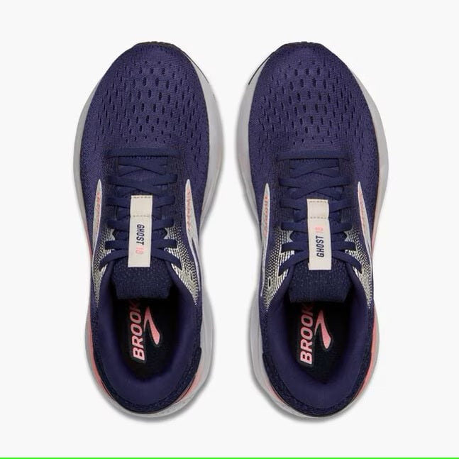Brooks Women's Ghost 16 Running Shoes - Blue Ribbon/Dianthus/Peacoat | Lightweight Cushioned Road Running Shoes for Women | Perfect for Marathon Training & Daily Jogging
