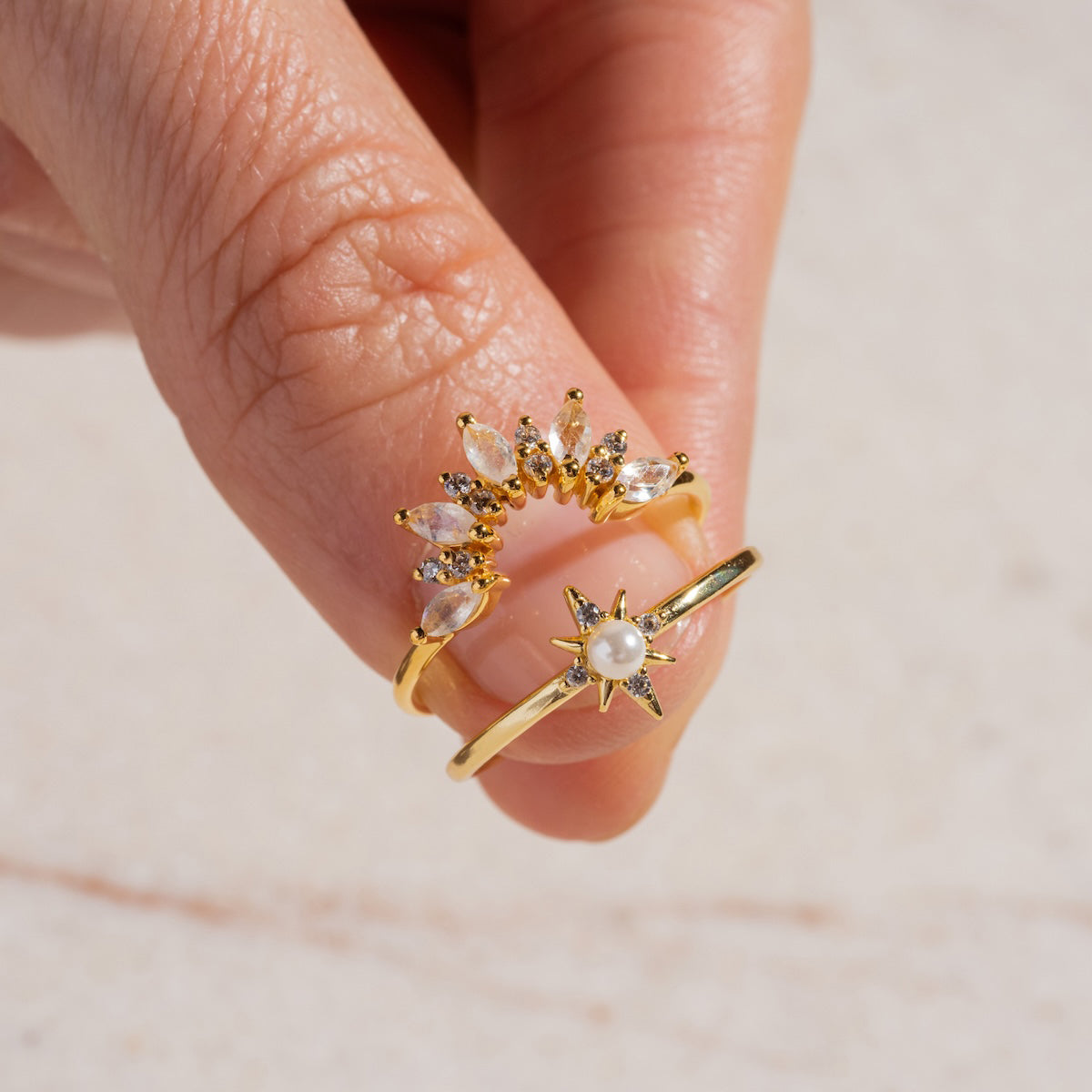 Celestina Pearl Ring - Elegant & Timeless Pearl Jewelry for Women | Perfect for Weddings, Anniversaries & Special Occasions