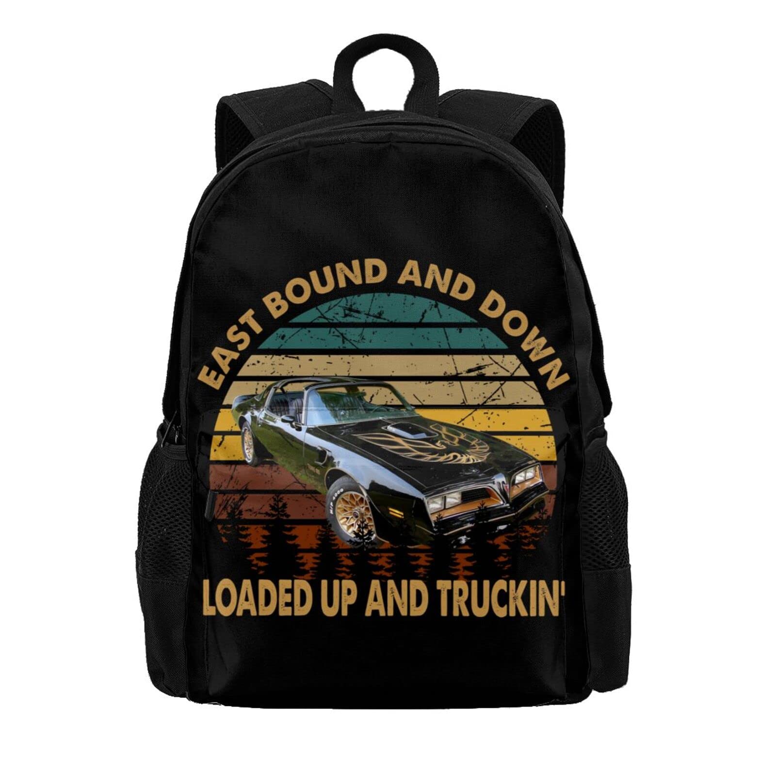 Smokey and The Bandit Vintage Style Backpack - Large Capacity Laptop Bag for Men & Women - Perfect for Work, School, Travel & Outdoor Adventures