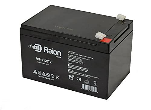 Raion Power RG12120T2 12V 12Ah Replacement SLA Battery for APC Back-UPS ES BE750BB - 2 Pack - Backup Power Supply for Home & Office UPS Systems, Emergency Power Outage Protection