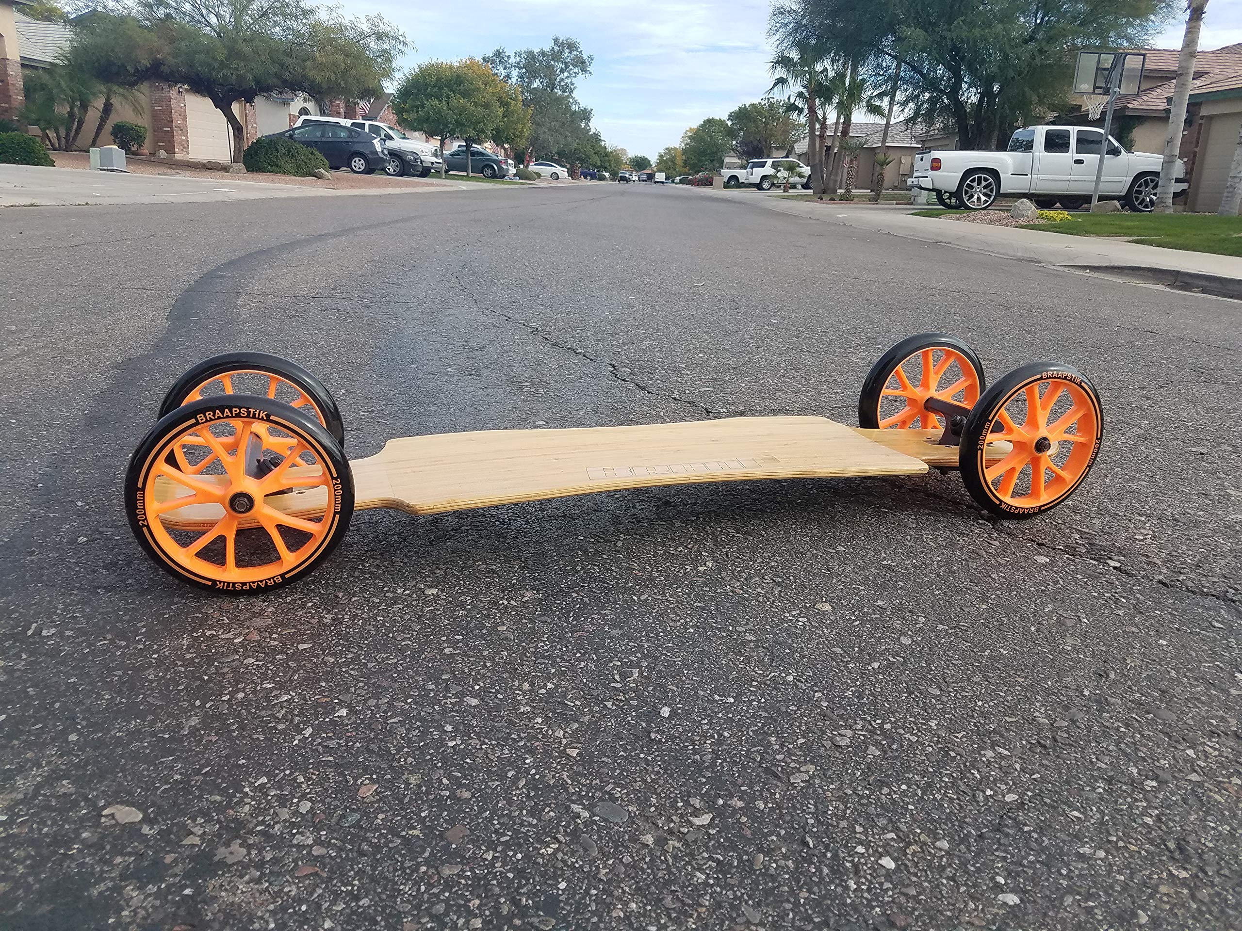 Large Wheel Longboard Skateboard - Big Wheels for Smooth & Safe Riding - Perfect for Beginners & Intermediate Riders - Great for Commuting, Cruising & Downhill Riding