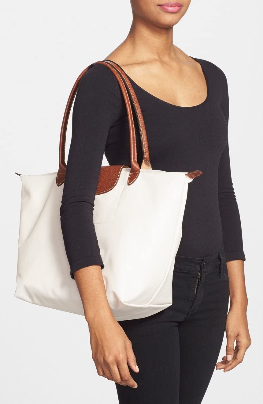 Longchamp Le Pliage Large Folding Tote Bag - Spacious Terra Brown Nylon Travel Tote for Women | Perfect for Work, Gym & Weekend Getaways