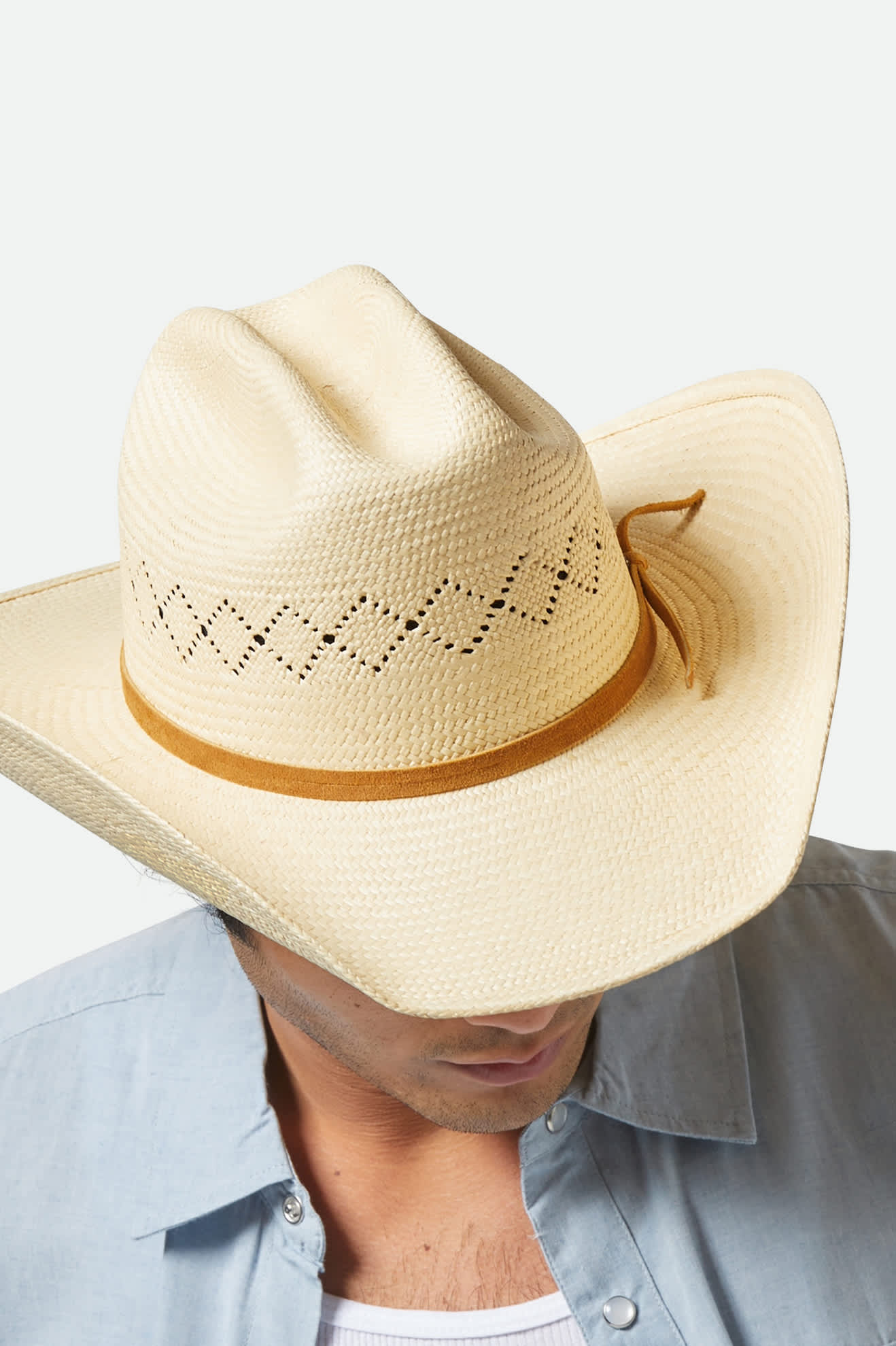 Laredo Panama Straw Cowboy Hat for Women - Catalina Sand Color - Western Style Sun Hat for Outdoor, Beach, and Country Music Festivals