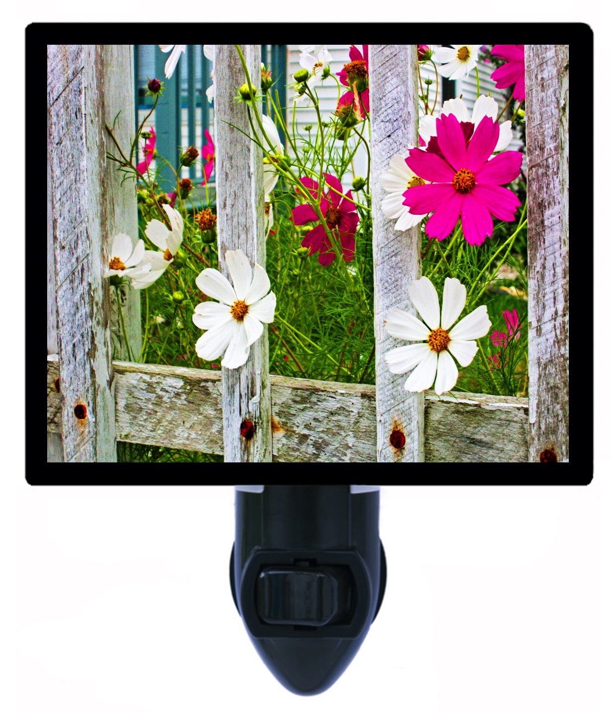 Wild Cosmos & Wildflowers LED Night Light - Decorative Flower Garden Lamp for Bedroom, Nursery, Living Room - Perfect for Relaxation & Ambiance