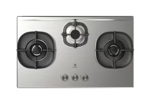 Electrolux ECT9750S 90cm UltimateTaste 500 Stainless Steel Chimney Cooker Hood & EHG8351SCP 82cm UltimateTaste 500 Built-In Gas Hob with 3 Cooking Zones - Premium Kitchen Appliances for Modern Home Cooking