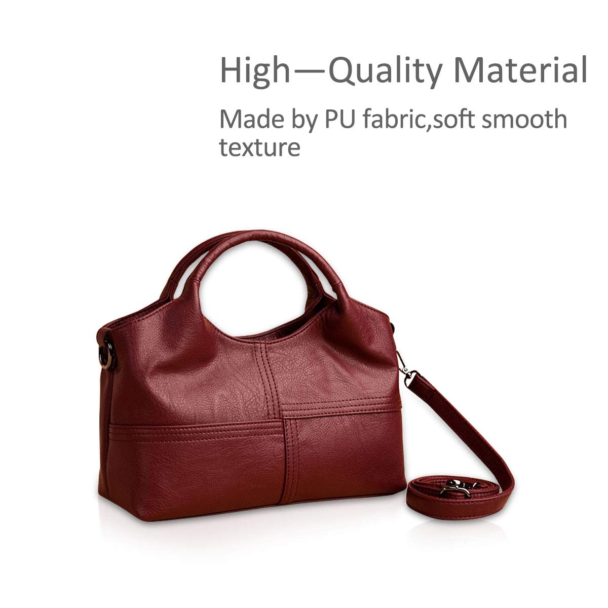 NICOLE & DORIS Women's Fashion Handbags - Soft PU Leather Shoulder Bag & Top Handle Purse for Ladies | Perfect for Work, Travel & Everyday Use