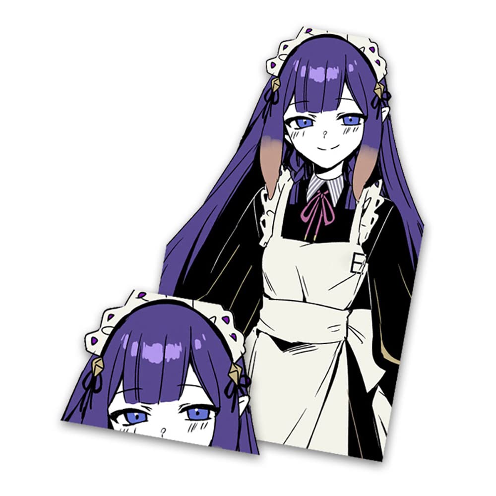 EARLFAMILY 2-Piece 5.1'' Hololive Ninomae Ina'nis Car Stickers - Premium Vinyl Decals for Cars, RV, JDM, Campervan & Motorcycle - Anime Graffiti Decoration for Windows, Bumpers & Laptops - Perfect for Anime Fans & Vehicle Customization