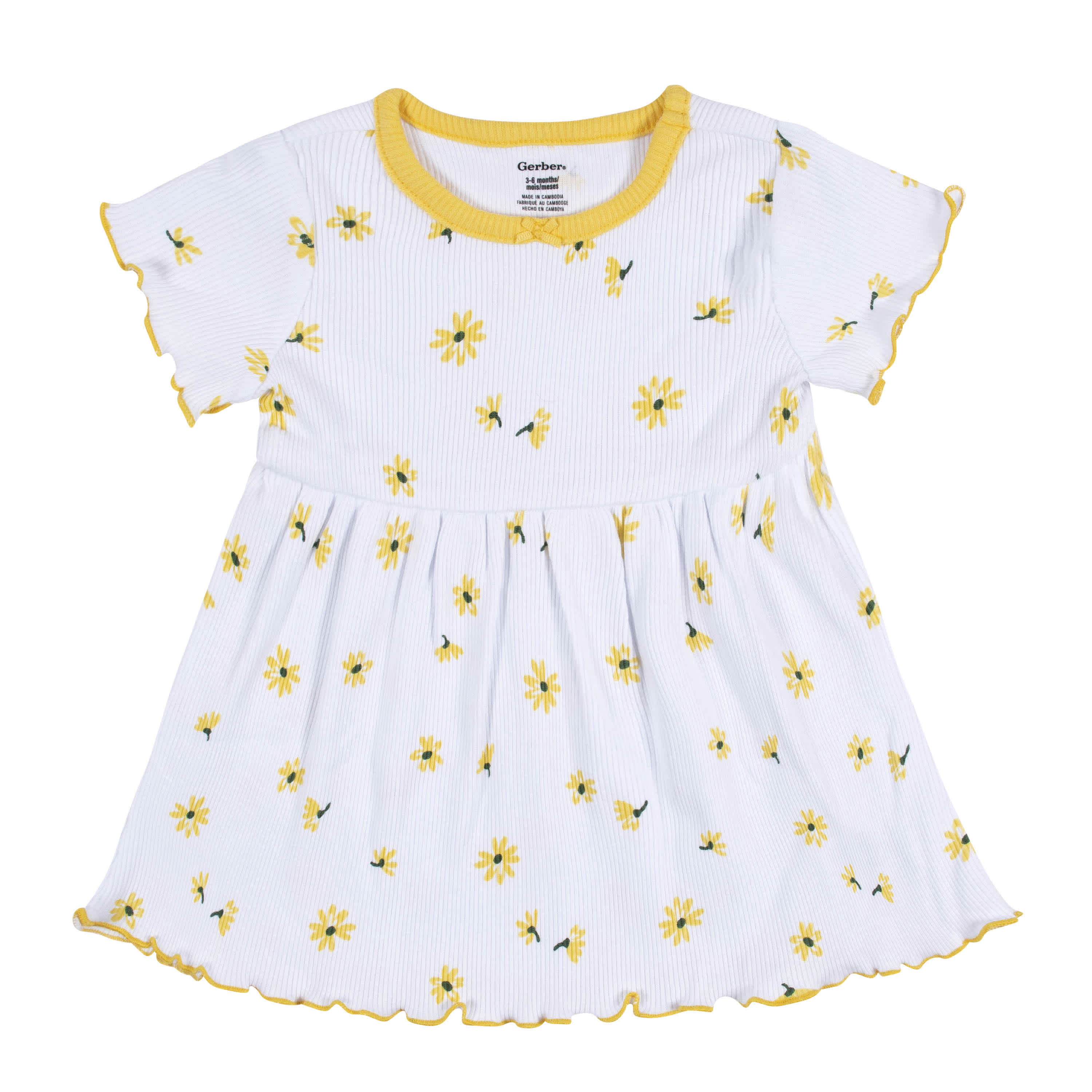 2 Pack Baby & Toddler Girls' Short Sleeve Cotton Dresses - Cute Picnic Day Dreams Outfits for Summer Playdates & Outdoor Adventures