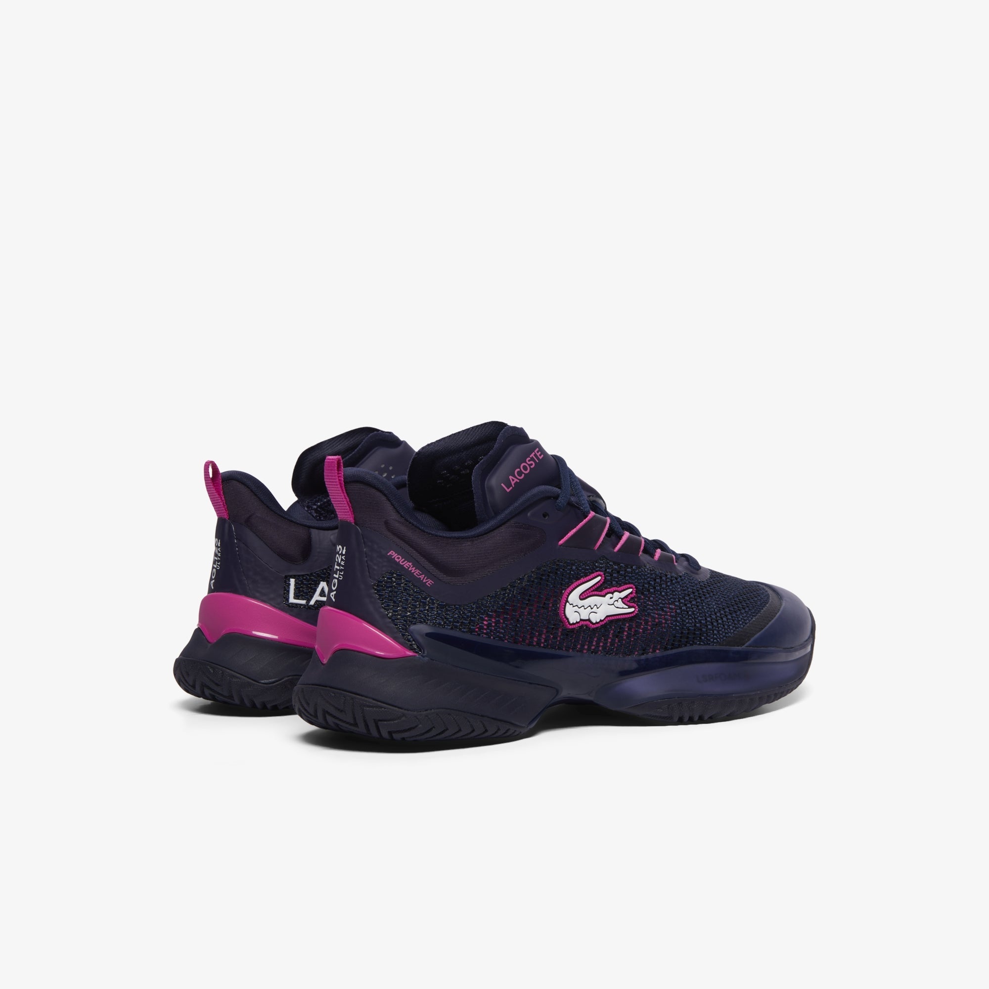 Lacoste Women's AG LT23 Ultra Tennis Shoes - Lightweight & Comfortable Sneakers for Women in Navy/Pink - Perfect for Running, Gym Workouts & Casual Wear