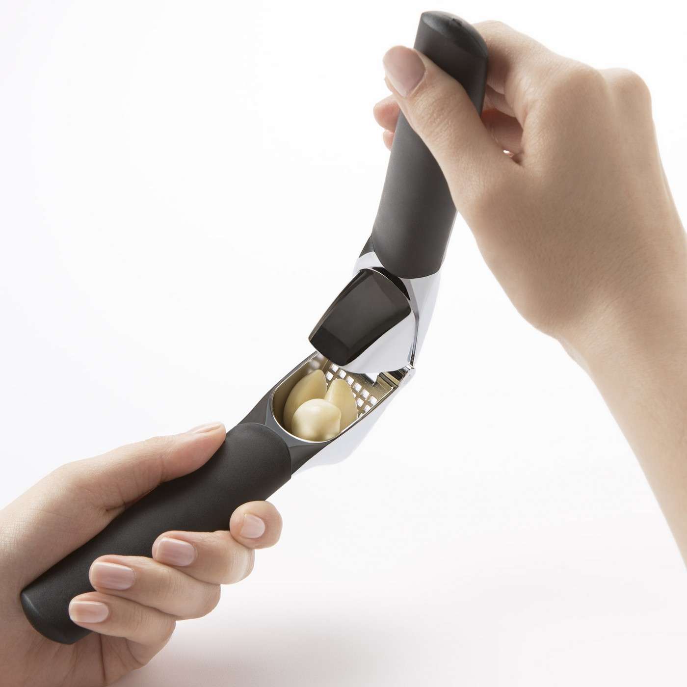 Premium Stainless Steel Garlic Press - Heavy Duty, Easy Clean, Rust Proof - Perfect for Cooking, Baking & Meal Prep at Home or Restaurant