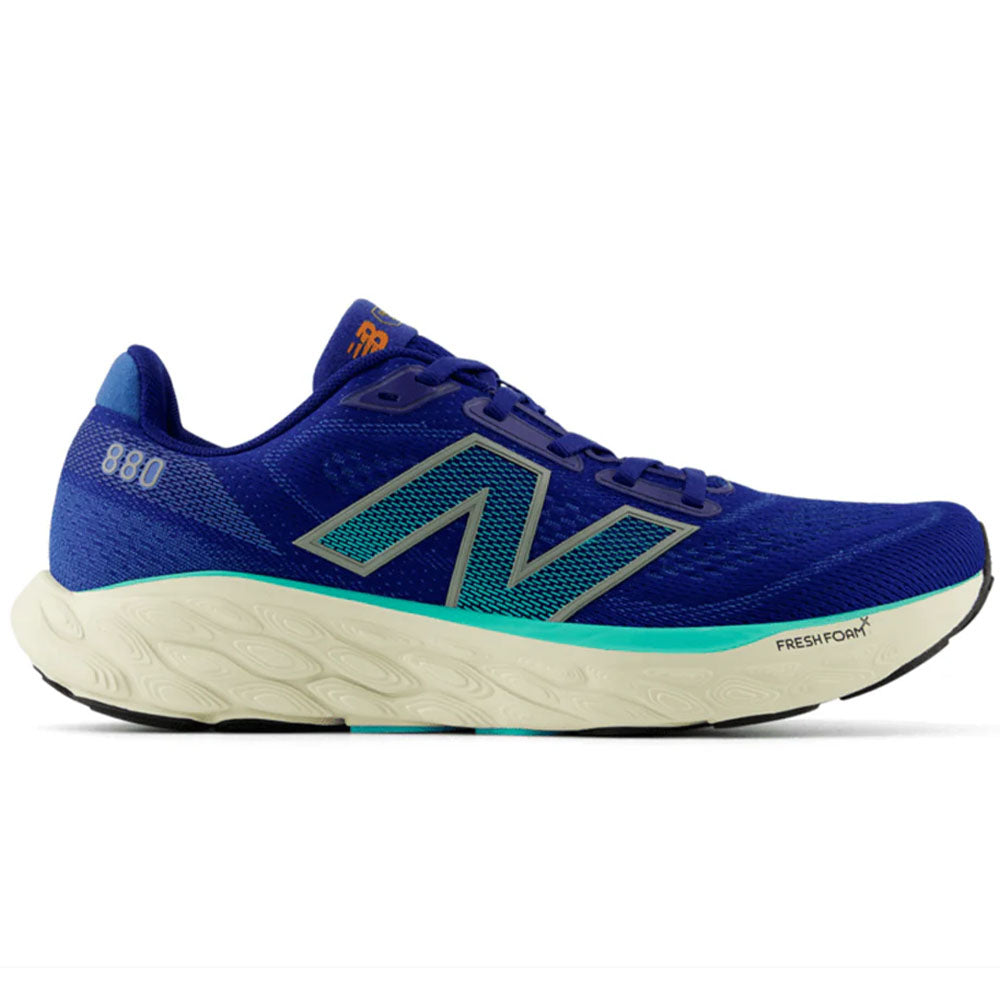 New Balance Fresh Foam X 880v14 Running Shoes for Men - Inkwell/Cyber Jade/Dark Silver Metallic - Size 11 D Medium - Cushioned Support for Long Distance Running & Daily Training