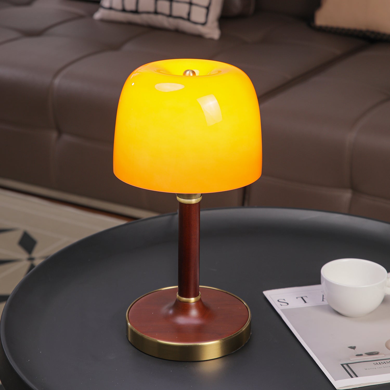 Elio Table Lamp - Modern LED Nightstand Lamp with Adjustable Brightness for Bedroom, Living Room & Office - Warm White Light for Reading & Relaxation