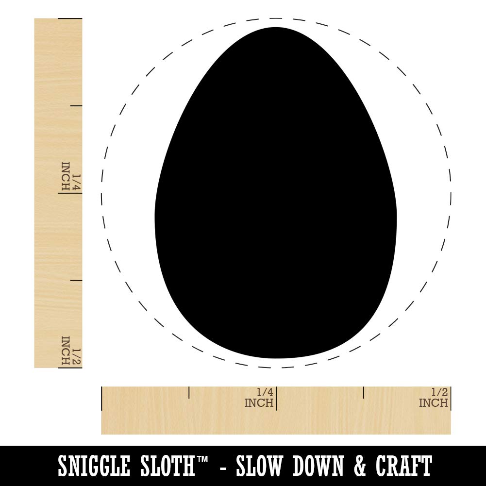 Mini 1/2 Inch Egg Solid Chicken Egg Rubber Stamp - Perfect for Scrapbooking, Card Making, and DIY Crafts