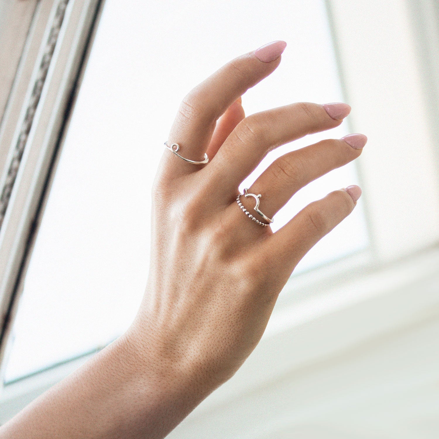 Omega Silver Ring for Men & Women - Elegant 925 Sterling Silver Jewelry - Perfect for Gifts, Weddings & Everyday Wear