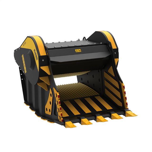 BF135.8 Bucket Crusher for Excavators - Heavy Duty Demolition & Recycling Attachment for Construction Sites