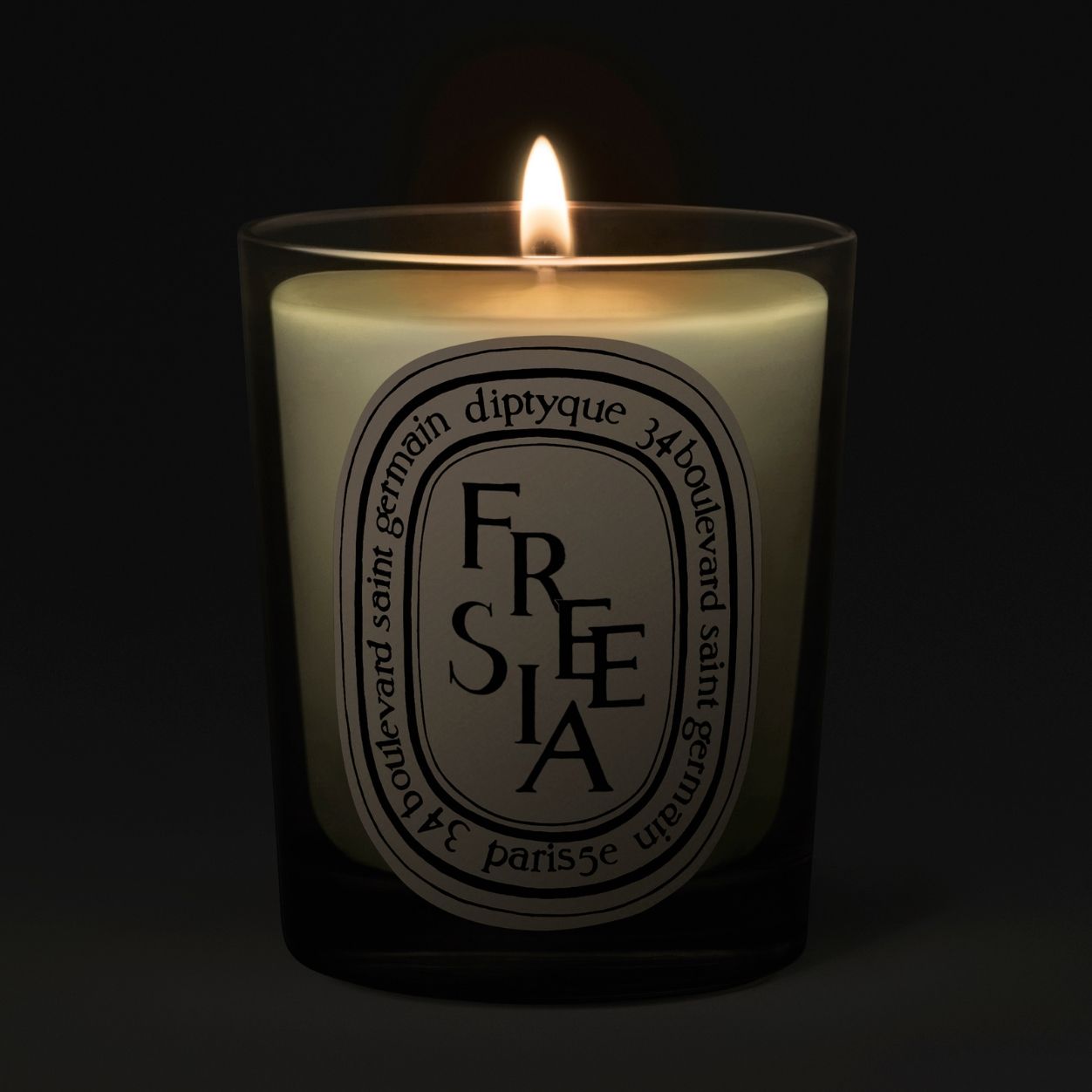 Diptyque Freesia Scented Candle - Luxury Home Fragrance for Relaxation & Aromatherapy | Perfect for Bedroom, Bathroom & Living Room Decor