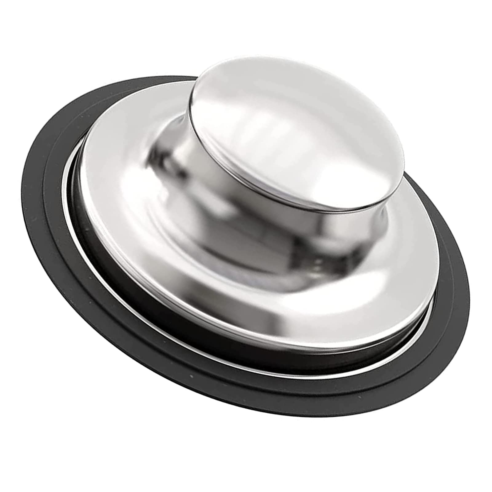 3.35 Inch Stainless Steel Kitchen Sink Stopper for Garbage Disposal - Fits Standard 3.5 Inch Drain, Compatible with Insinkerator, KitchenAid, Kohler, Waste King - Perfect for Clog Prevention and Odor Control in Daily Kitchen Use