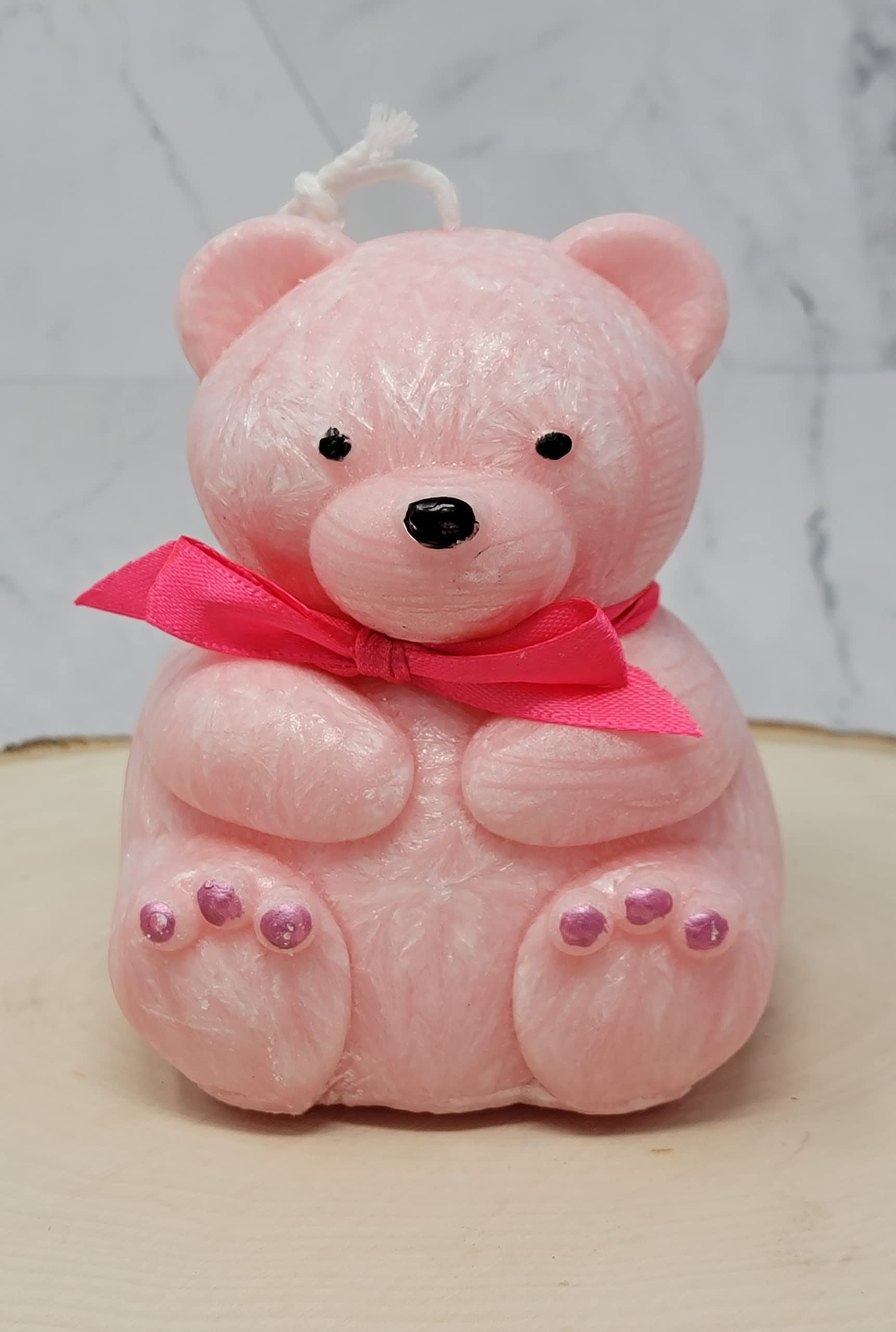 Teddy Bear Candles Set of 2 - Blue Scented Soy Wax Candles for Home Decor, Birthday Gifts & Romantic Ambiance