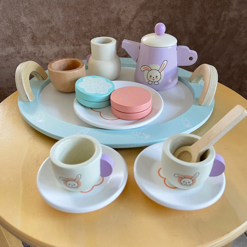 Premium Handcrafted Wooden Tea Set - Natural & Eco-Friendly Tea Ceremony Gift for Home, Office, or Meditation Use