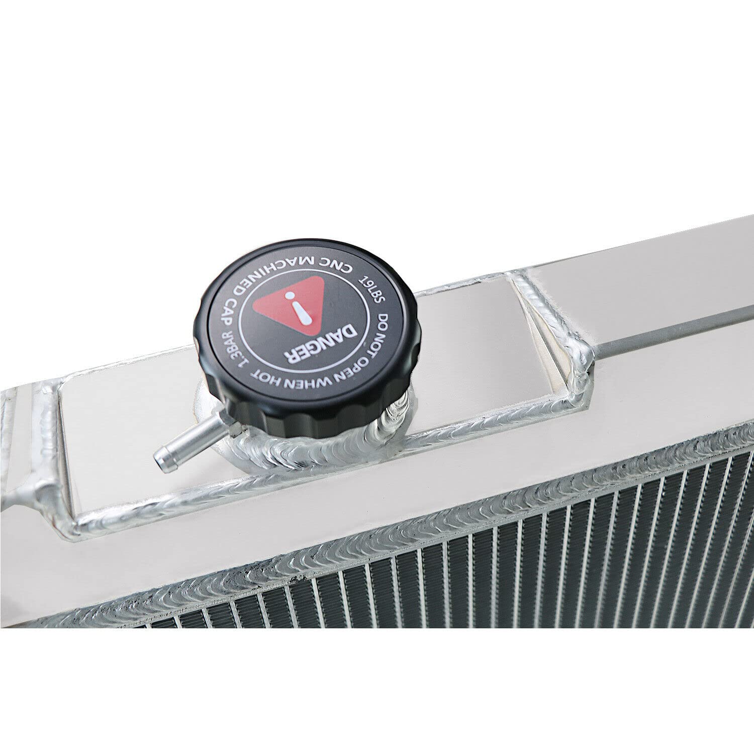 ALLOYWORKS 3-Row Core Aluminum Radiator Fan Shroud Kit for 1961-1966 Pontiac/Chevrolet Truck Pickup with I6/V8 Engine - Heavy-Duty Cooling Solution for Classic Car Restoration & Off-Road Performance