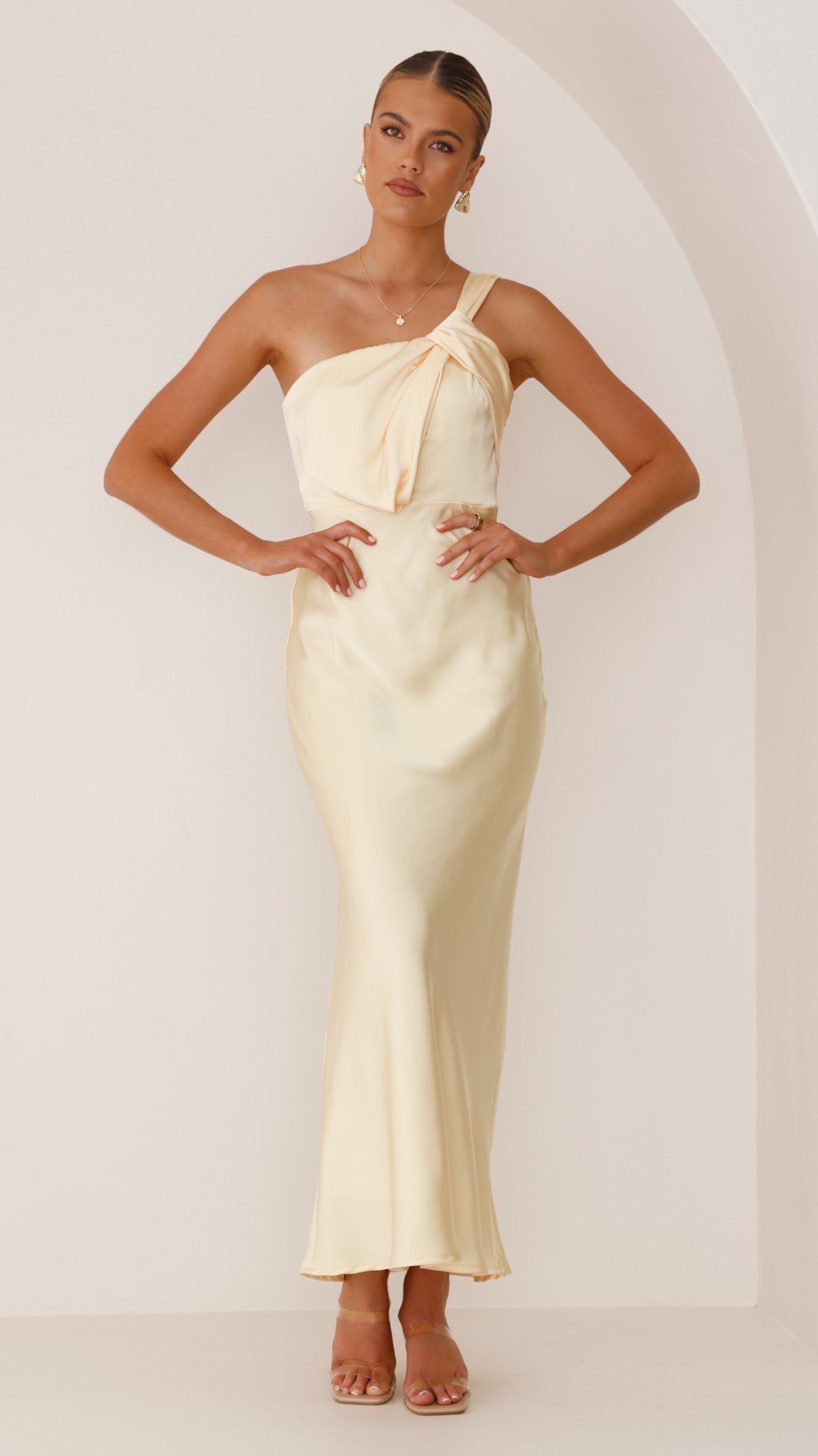 Greta Maxi Dress for Women - Flowy Long Summer Dress in Yellow | Perfect for Beach, Vacation & Casual Outings