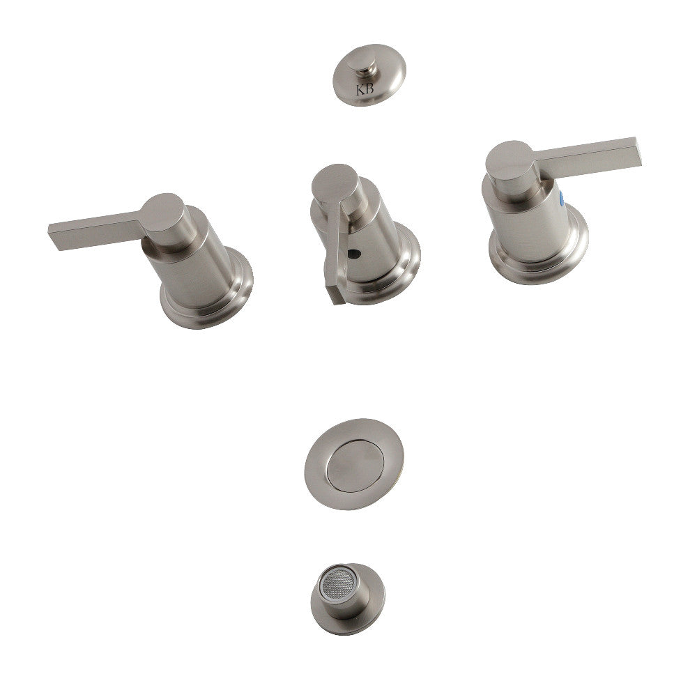 Kingston Brass KB6322NDL NuvoFusion Bidet Faucet - Modern Chrome Bathroom Sprayer for Toilet Seat - Perfect for Hygienic Cleaning & Comfort in Home Bathrooms