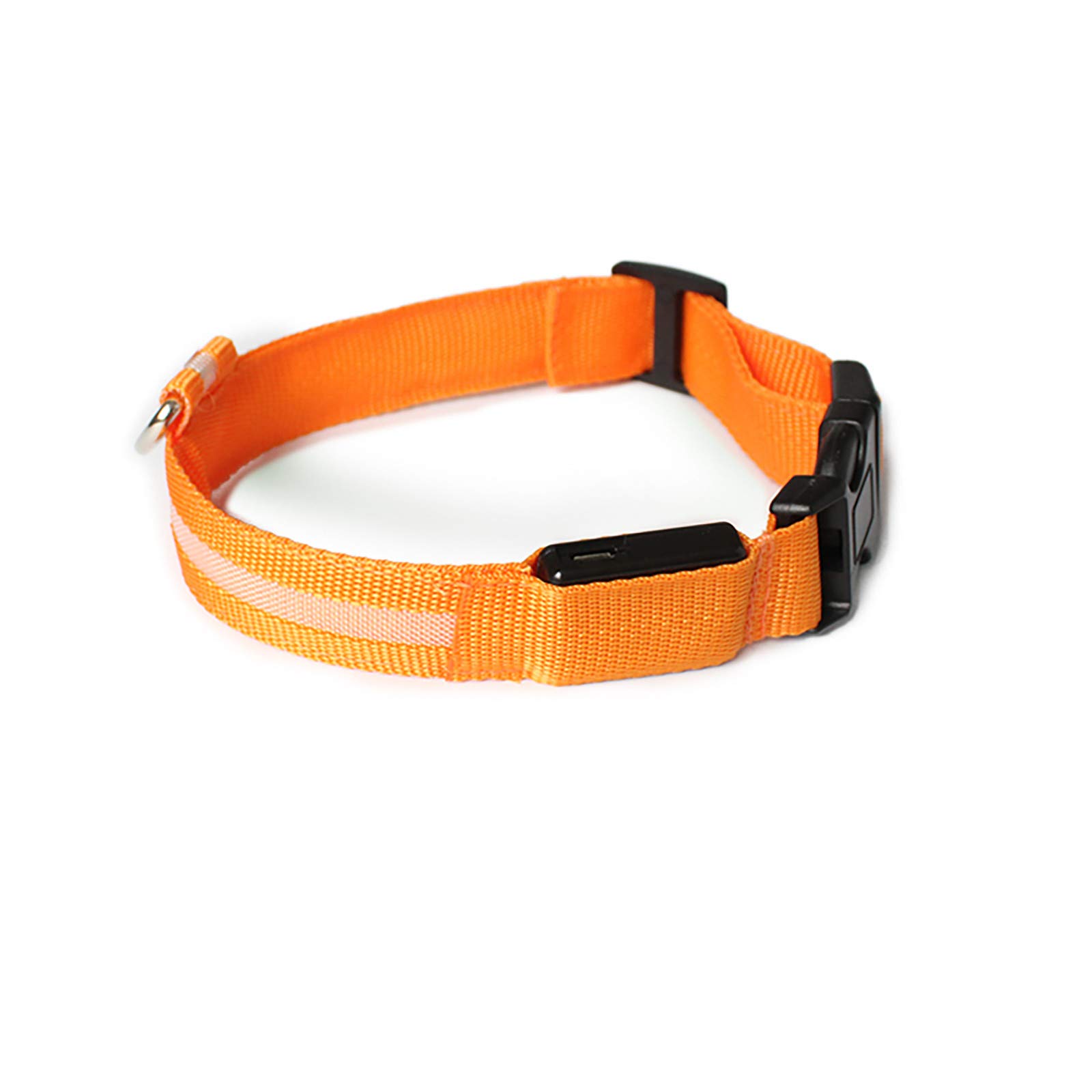 USB Rechargeable LED Dog Collar for Small to Medium Dogs - Adjustable Reflective Pet Safety Collar with Night Light for Walking, Jogging, and Outdoor Adventures
