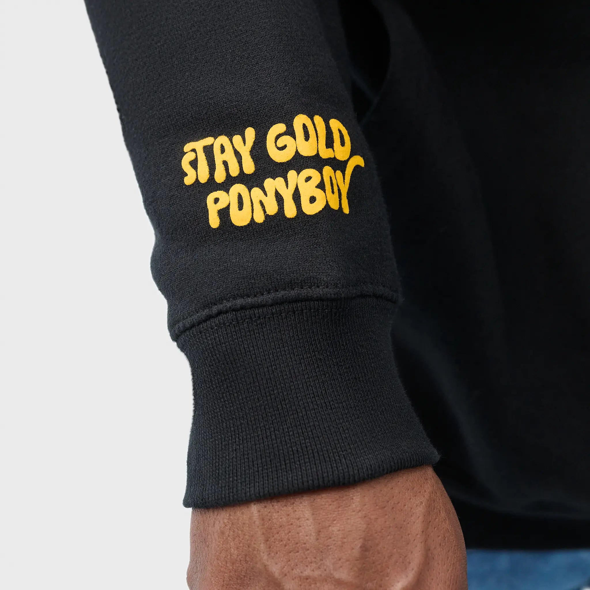 Stylish Black & Yellow Hoodie for Men & Women - Trendy Unisex Pullover for Casual Wear, Street Fashion & Outdoor Activities