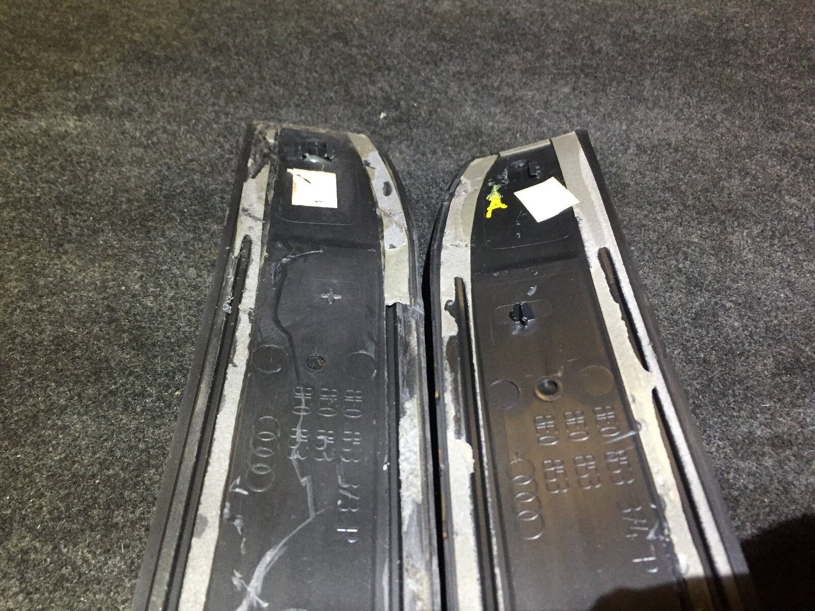 05-08 Audi A4 Front Right & Left Side Door Sill Plates (2-Piece Set) - OEM Replacement Parts for Car Interior Protection & Style Enhancement