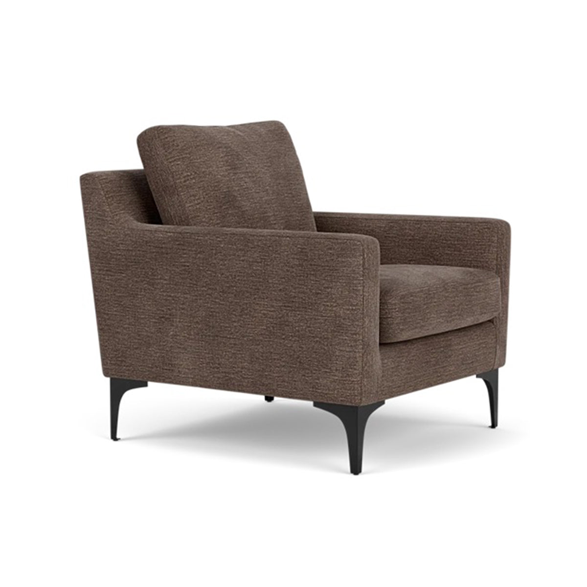 Astha Fabric Armchair - Modern Upholstered Accent Chair for Living Room, Bedroom & Office - Comfortable Lounge Chair with Soft Fabric & Sturdy Frame