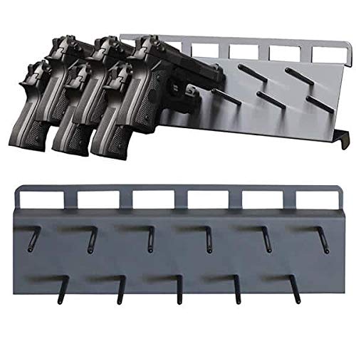 11-Slot Gun Storage Pistol Peg Rack - Heavy Duty Handgun Organizer for Gun Safe & Wall Mount Display | Perfect for Home Security, Hunting Gear Organization & Firearm Collection Display