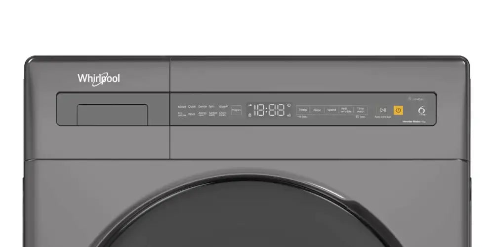 Whirlpool FWEB9002IG 9kg Front Load Washing Machine - Energy Efficient, Quiet Dark Grey Laundry Washer for Home & Apartment Use