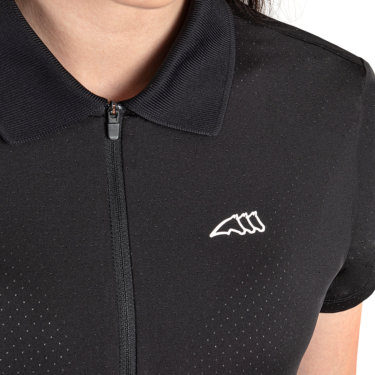 Equiline Women's CarenC Polo Shirt - Breathable Cotton, Slim Fit, Short Sleeve Top for Casual Wear & Outdoor Activities
