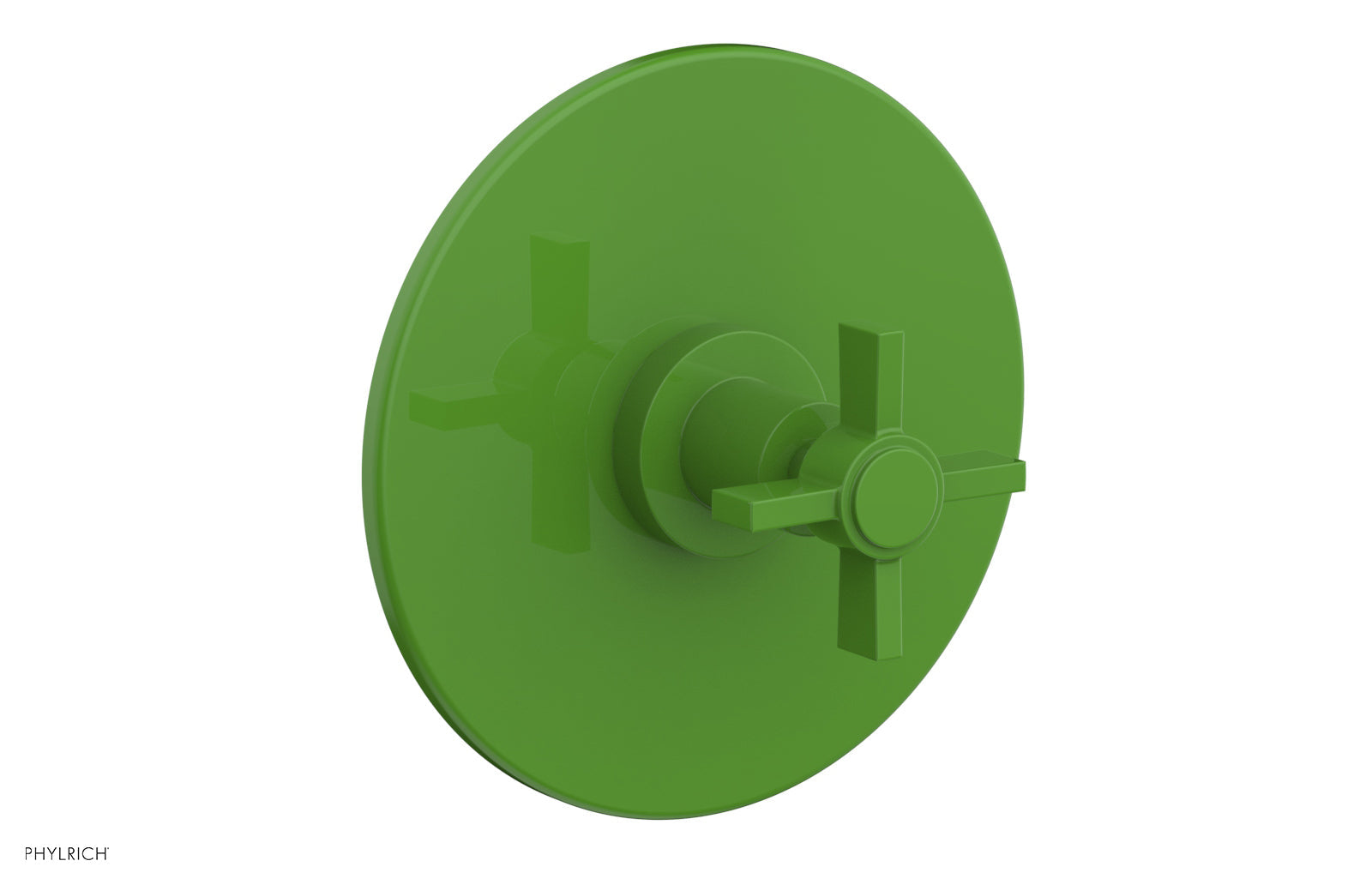 BASIC 3/4 Thermostatic Shower Trim with Blade Cross Handle - DTH137 - Perfect for Modern Bathroom Upgrades & Spa-Like Shower Experience
