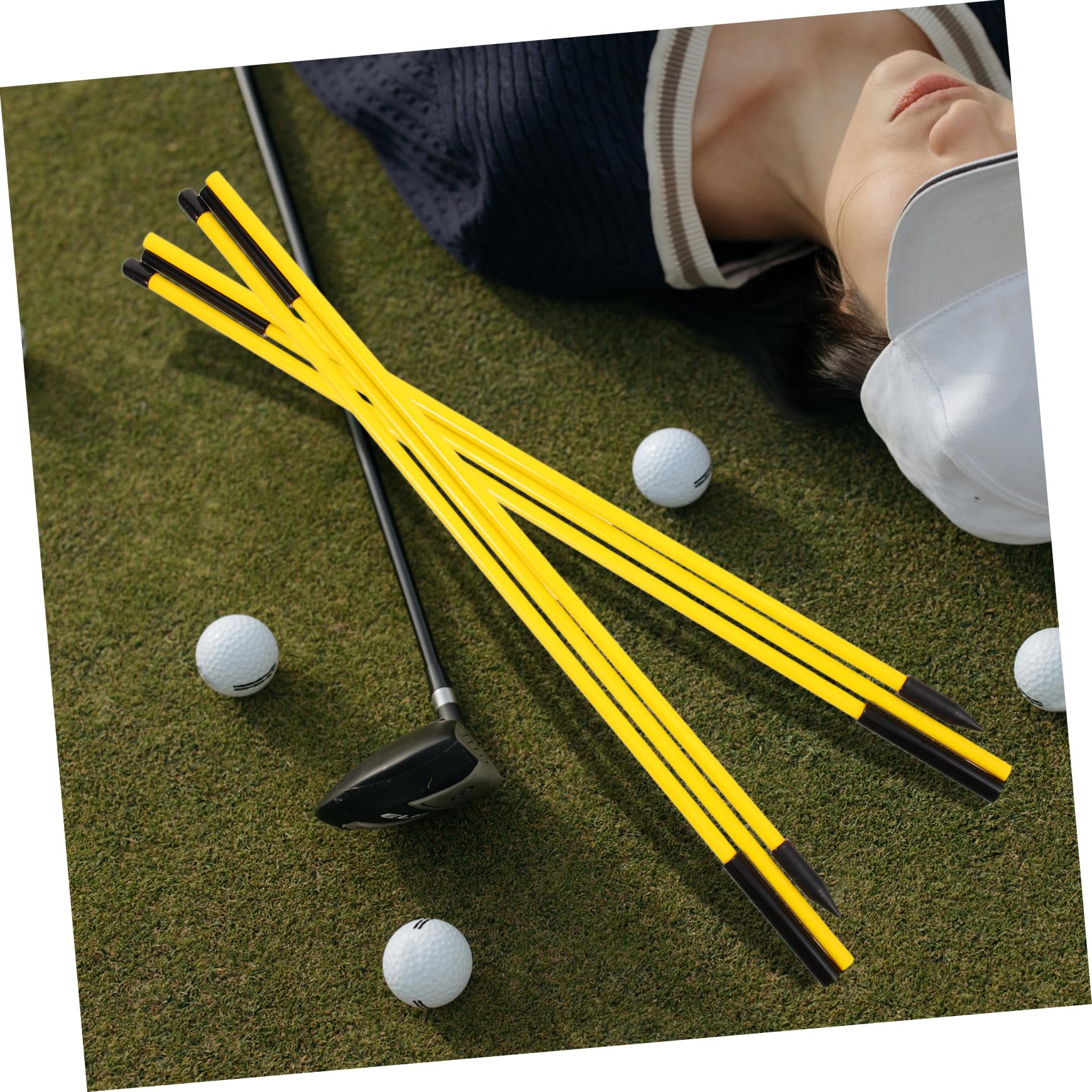 KITANDOVE 2-Pack Golf Training Balls - Premium Golf Practice Accessories for Putting & Alignment - Perfect for Indoor/Outdoor Golf Training & Skill Improvement