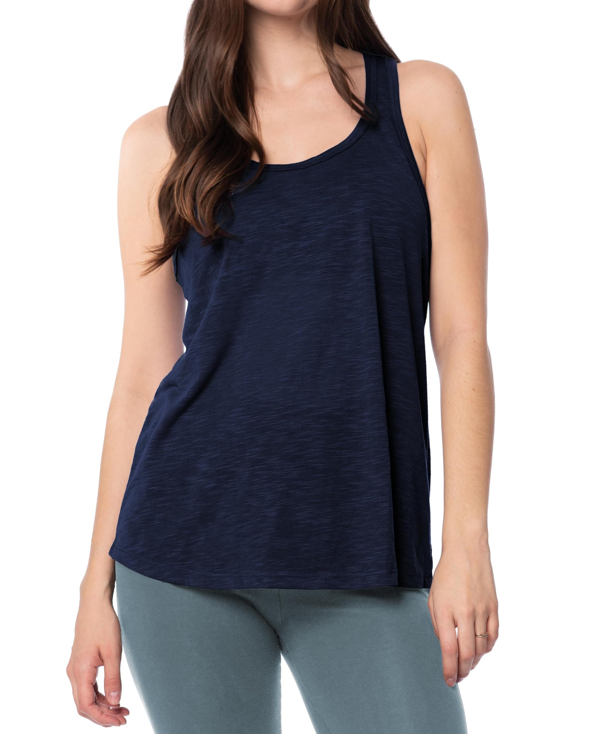 5 Pack Women's Flowy Burnout Racerback Tank Tops - Breathable Workout Shirts for Yoga, Gym & Summer Casual Wear