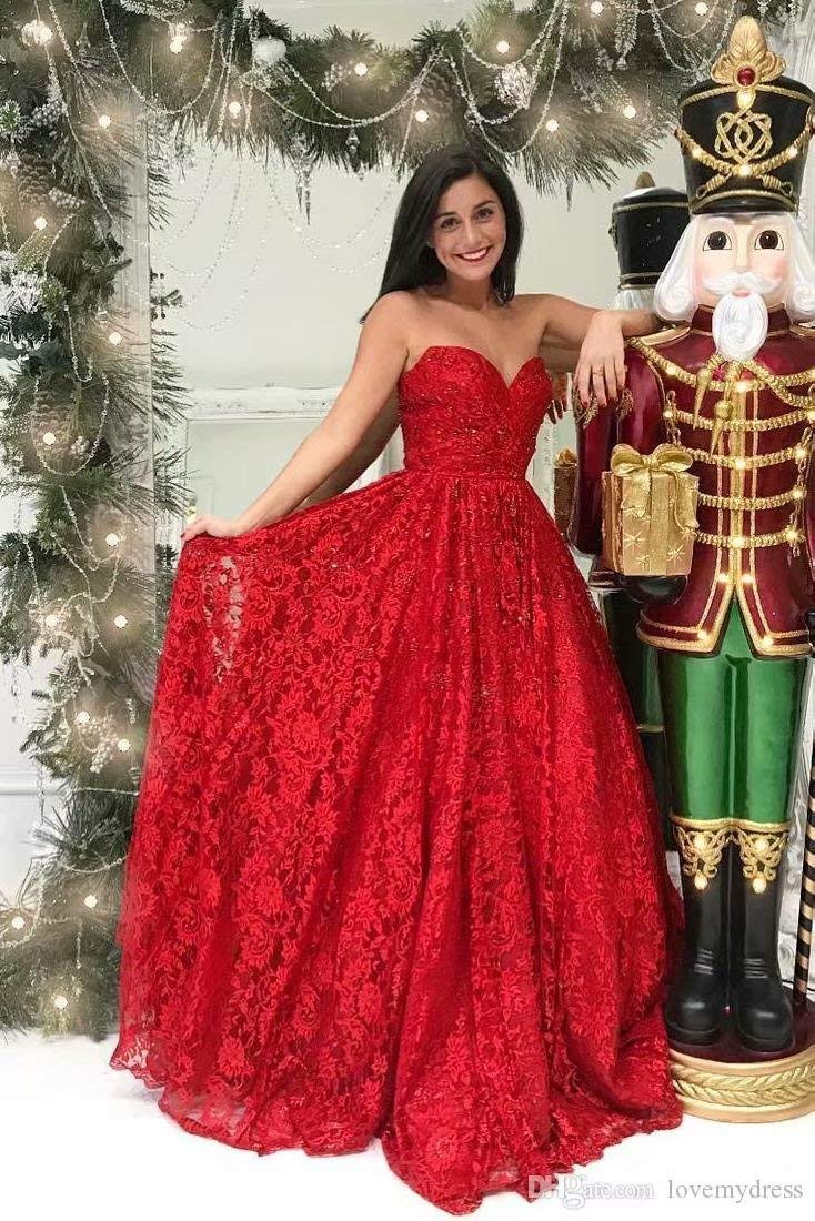 Strapless Lace Formal Dresses Plus Size Open Back Prom Evening Dress Maxi Party Gown - Elegant Wedding Guest, Homecoming, Cocktail & Black Tie Event Attire