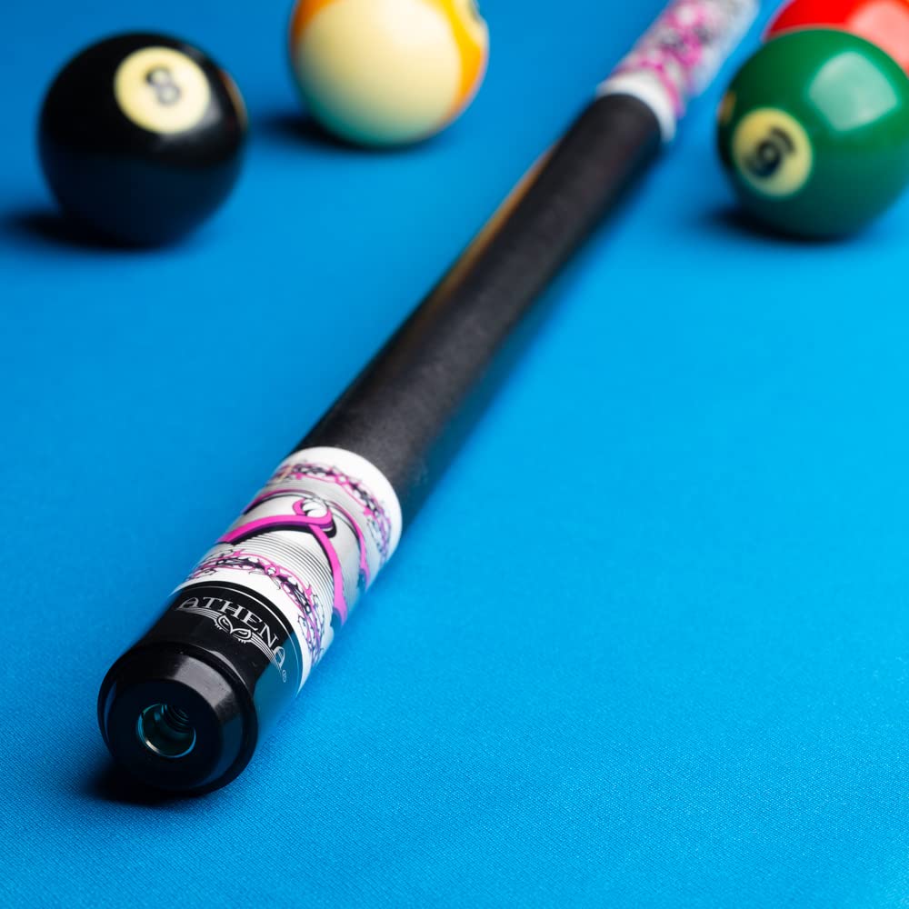 Athena ATH42 Hearts and Rose Thorns Pool Cue Stick - Professional Billiards Accessory for Players & Collectors | Perfect for Home Game Rooms, Bars, and Tournaments