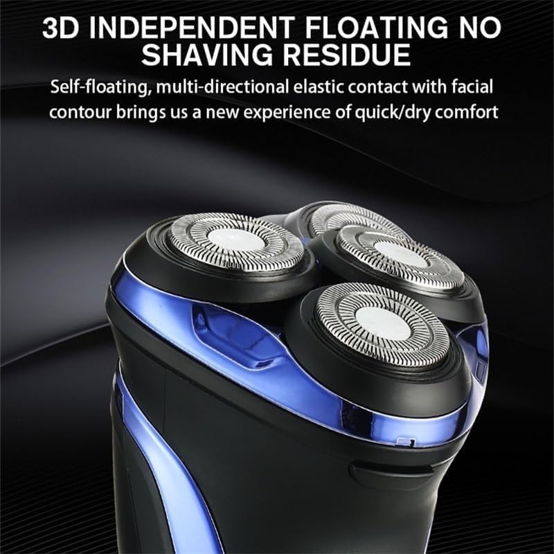 Professional Electric Shavers for Men - Waterproof Rotary 3D Floating Beard Trimmer & Rechargeable Shaving Razor | Perfect for Travel, Gym & Daily Grooming Routine