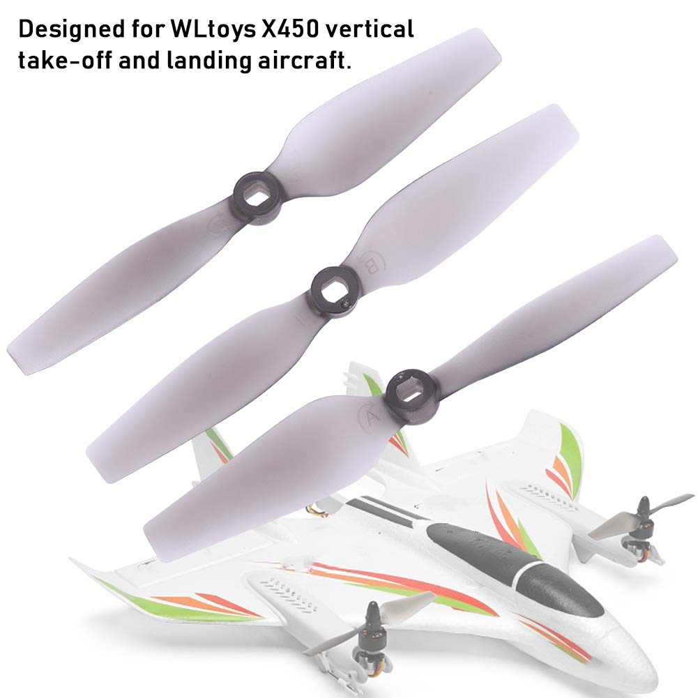 WLtoys X450 RC Aircraft Propeller Blades - 4PCS Replacement Propeller Accessories for Vertical Takeoff and Landing Drone - Perfect for Aerial Photography & FPV Racing