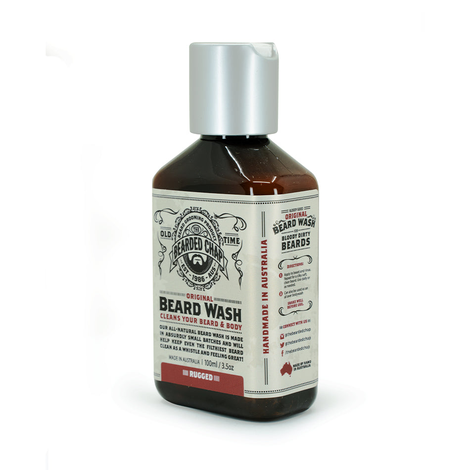 Premium Travel-Sized Beard Wash for Men - Natural & Gentle Cleansing Formula - Perfect for On-the-Go Grooming, Camping & Business Trips