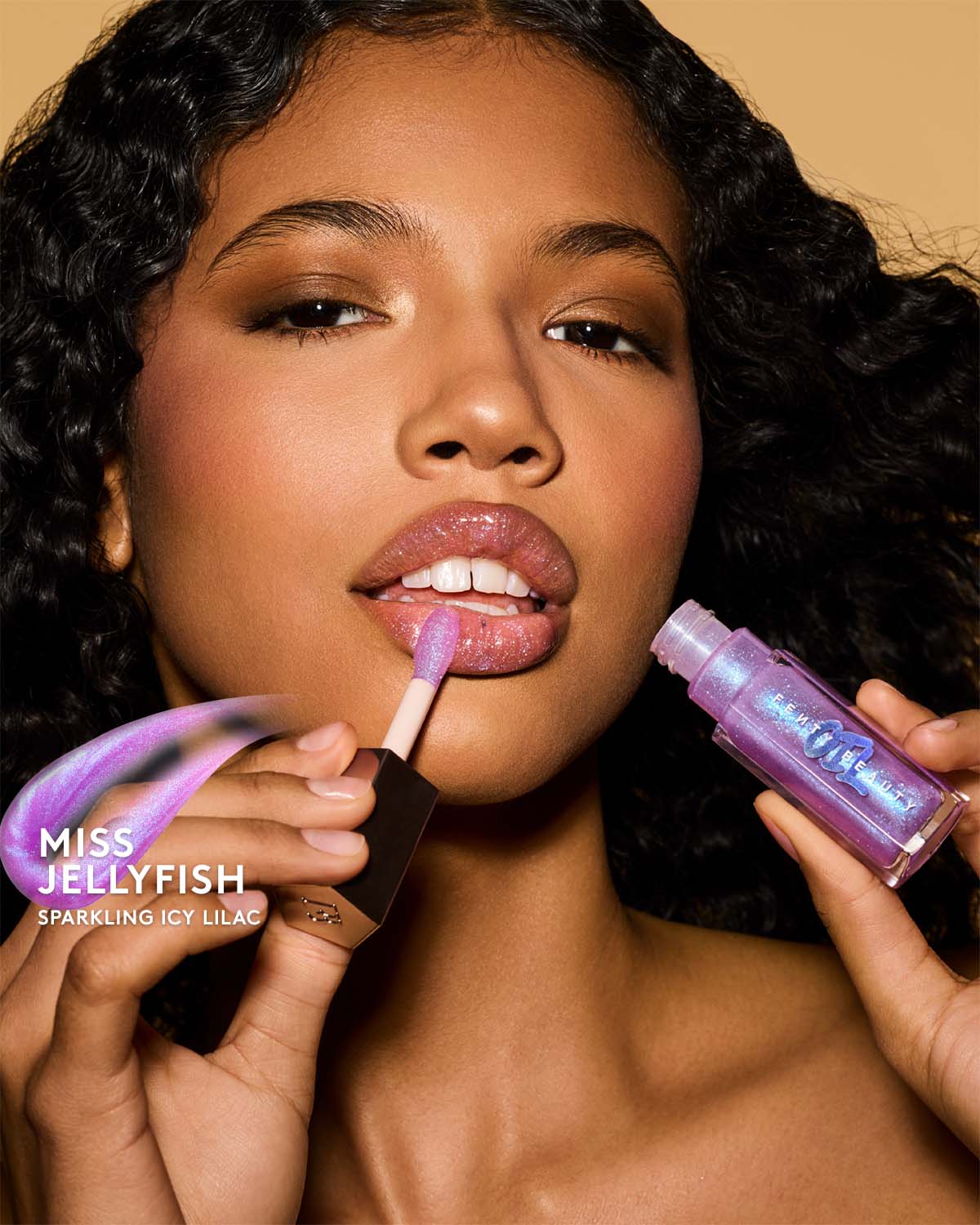 Miss Jellyfish Gloss Bomb Oil Luminizing Lip Oil 'N Gloss - Hydrating Shine & Plump for Day & Night Wear - Perfect for Parties, Dates, and Everyday Glam